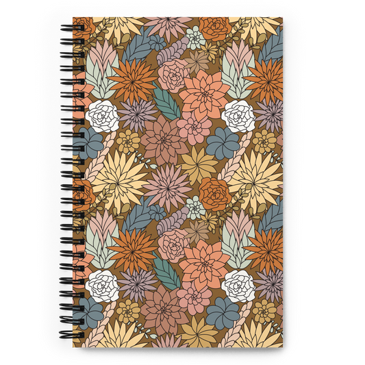 boho floral notebook