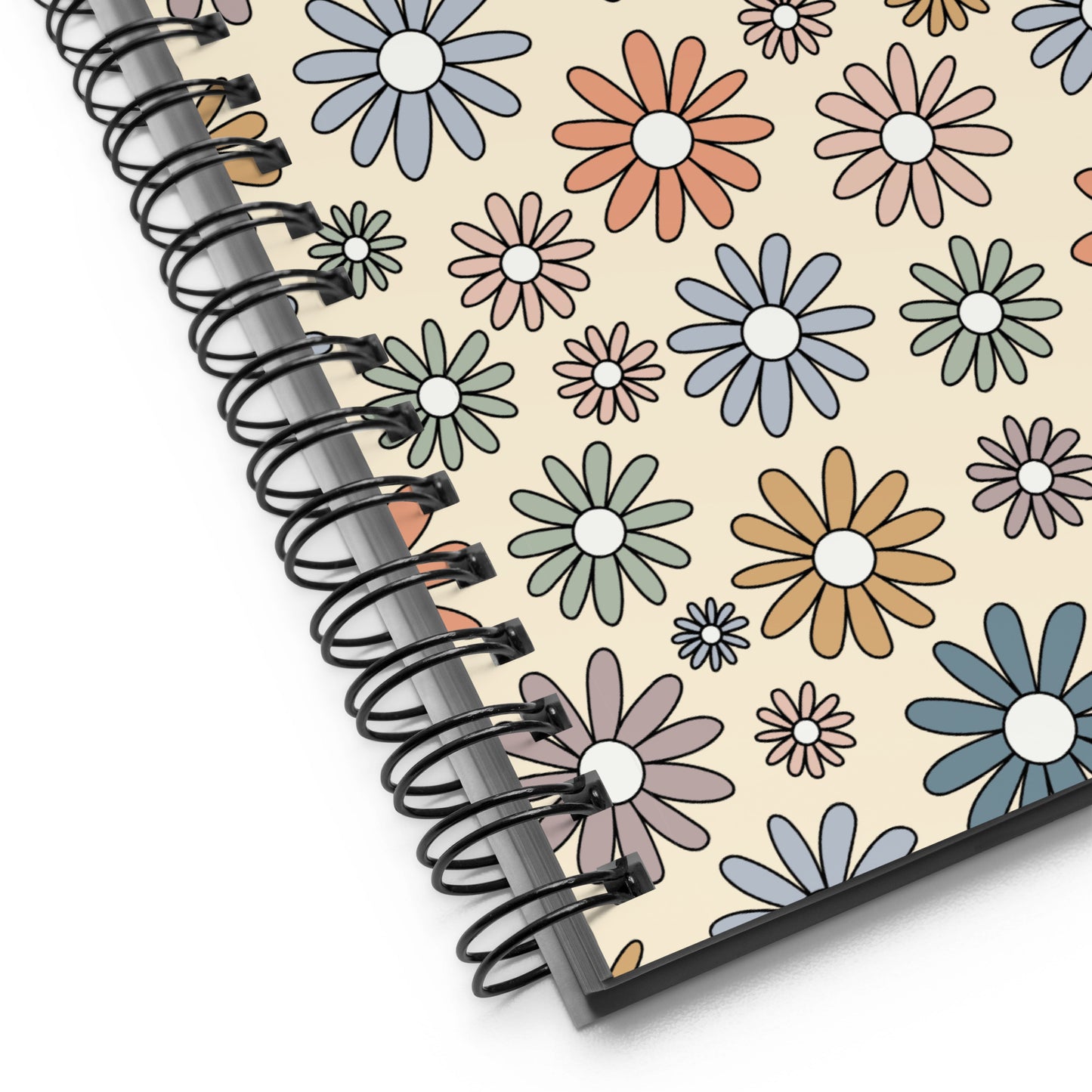 yellow flowers spiral notebook